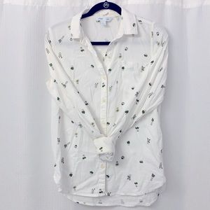 White Long Sleeved Blouse